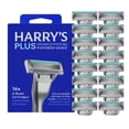thumbnail image 1 of Harry's Plus Razor Refills - Razor Blade Cartridges, Compact Cartridge Design for Precise Control, Shaving Kit for Men - Only Compatible with Harry's Plus Handles - 16 count, 1 of 9