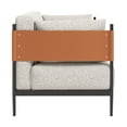 thumbnail image 6 of ZUO Stirbe Loveseat with Powder Coated Steel Legs in Gray, 6 of 12