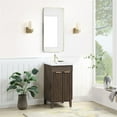 thumbnail image 3 of Palos 18" Single Bath Vanity in Spruce Antique Brown with White Ceramic Basin, 3 of 15