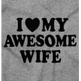 thumbnail image 2 of I Love My Awesome Wife Cute Husband Men's Crewneck Sweatshirt Brisco Brands S, 2 of 6