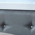 thumbnail image 3 of Wooden Queen Bed with Leatherette Headboard and LED trims White and Black - Saltoro Sherpi, 3 of 5