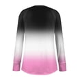 thumbnail image 6 of Womens T Shirts Long Sleeve Top Round Neck Basic Fashion Printed Tshir Thumbhole Tunic Tshirts, 6 of 6