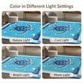 thumbnail image 7 of ODIKA Animals Turtle Nautical Border Ocean Wave Motif Scattered Symmetrical for King Size Bedroom, Master Suite, Under Bed, Foldable Easy Care, 7 of 7