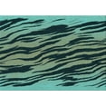 thumbnail image 1 of Ahgly Company Indoor Rectangle Patterned Deep Teal Green Area Rugs, 5' x 7', 1 of 1