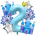 thumbnail image 1 of Set de globos para fiesta Gretion de 7 piezas para 2.º cumpleaños, temática invernal, 1 of 8