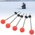thumbnail image 2 of Woeilo Embout de Canne à Ressort Boule Rouge, 5 Pcs Embout de Canne à Pêche sur Glace Haute Résistance Durable pour Réservoir de Pêche, 2 of 5
