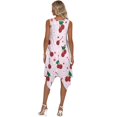 thumbnail image 3 of HELLHERO Cherry Polka Dot Pattern Summer Sleeveless Dress, Side Pockets Sleeveless Sundress Round Neck Long Lasting Wear Asymmetric Hem Midi Dress for Daily, 3 of 8