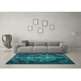 thumbnail image 3 of Ahgly Company Indoor Rectangle Persian Turquoise Blue Bohemian Area Rugs, 8' x 12', 3 of 4