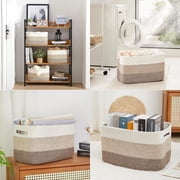 3 Pack Storage Basket, Woven Baskets for Storage, Organizer Bins Laundry Basket, Decor Basket for Toys, Towels, Books