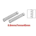thumbnail image 4 of 0.8mmx7mmx45mm 304 Stainless Steel Compression Springs 10pcs, 4 of 5
