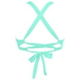thumbnail image 3 of Bathing Suits for Women Bikini Set Casual V Neck Vacation Beach Swimwear Summer Beach Holiday Top Mint Green XL, 3 of 3