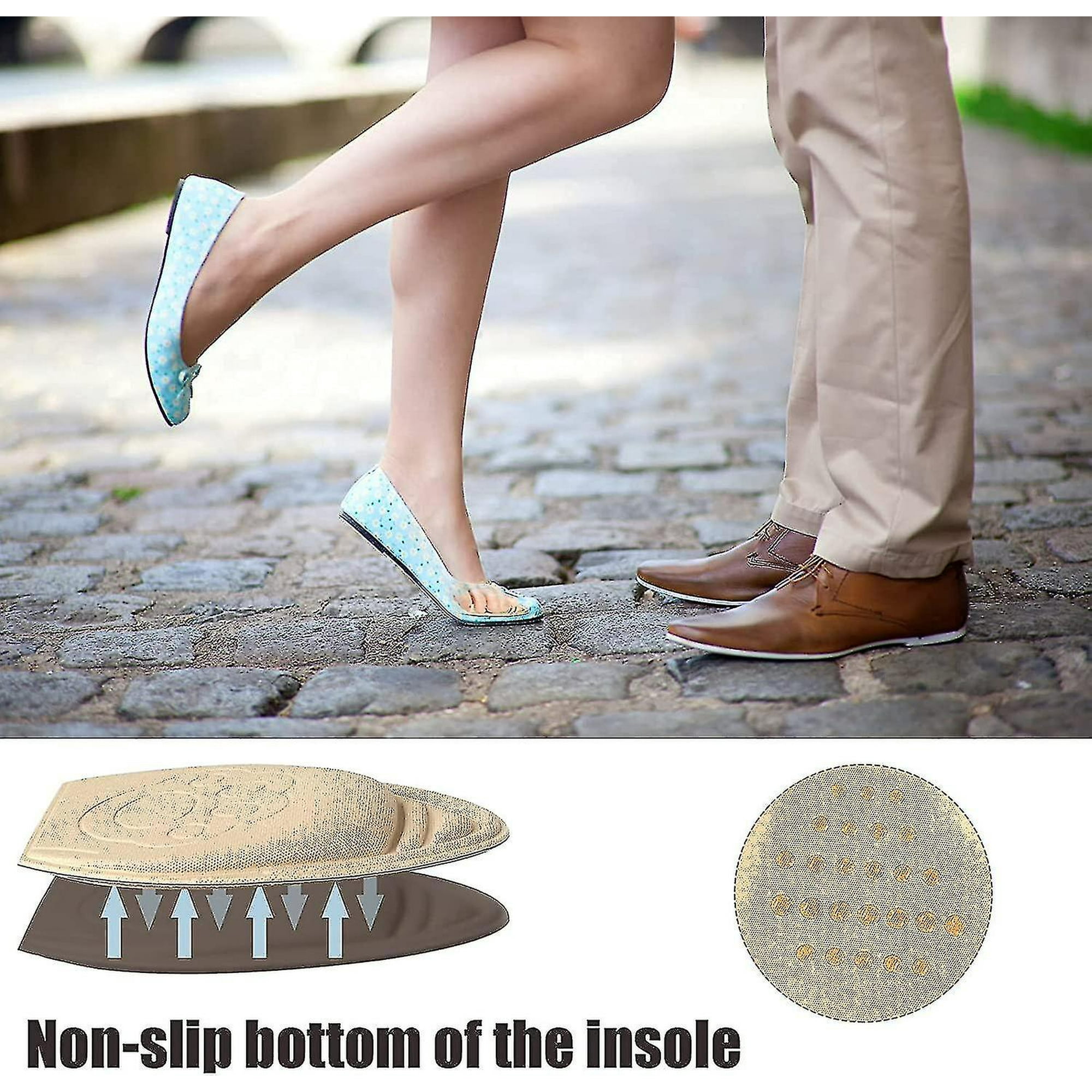 High Heel Memory Foam Ball Of Foot Support Cushions Metatarsal Forefoot Pads For Women Heels Non slip Shoe Inserts To Make Too Big Shoes Fit 2 Z Walmart