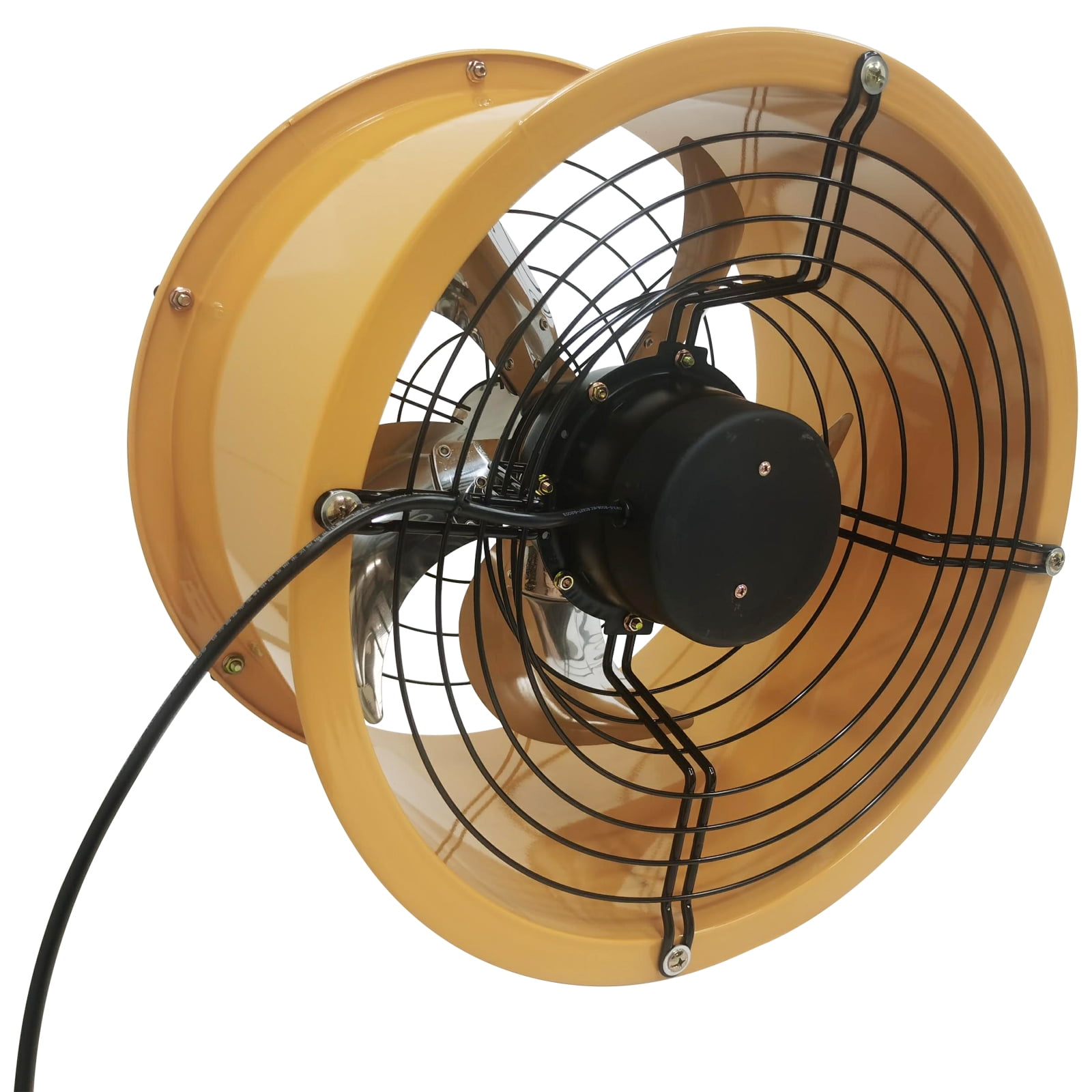 16" Cylinder Explosion Proof Axial Pipe Fan Wall Mounted Ventilator for Kitchen Warehouse 220V