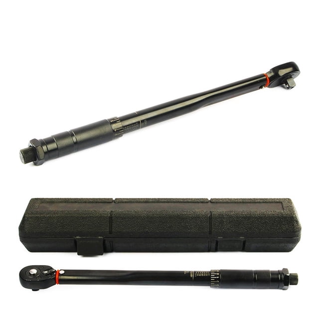 Clé à Couple Préréglée 3/8 Pouces Outil de Conduite 19-110Nm Réglage Bidirectionnel Clé de Réparation Auto Outils à Main pour Voiture Vélo Outil de Réparation à Main, Facile à Installer