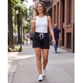 thumbnail image 6 of Real Essentials 3 Pack: Women’s Cotton French Terry Shorts Pockets - Casual Athletic Lounge (Available In Plus), 6 of 7