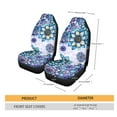 thumbnail image 7 of Jiueut Boho Mandala Flower Print Car Seat Covers, 2 PCS Easy to Clean High Back Seat Covers Breathable Vehicles Seat Covers Universal Fit for Car, Truck, SUV, Vans, 7 of 7