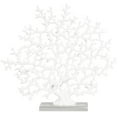 thumbnail image 5 of 17" x 16" White Resin Coral Sculpture with Clear Resin Base, by DecMode, 5 of 8