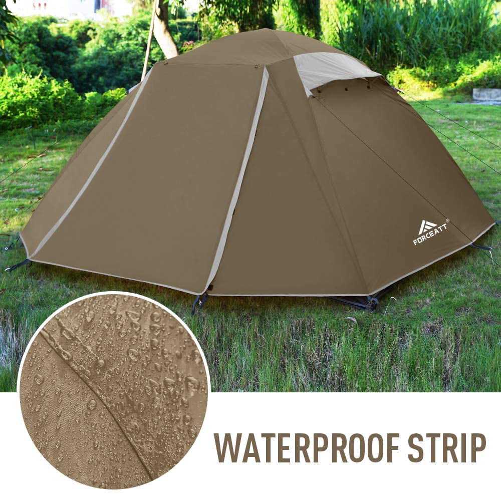 Forceatt 2-4 Person Camping Tent, Professional Waterproof & Windproof &  Pest Proof. Lightweight Backpacking Tent Suitable for Glamping,Hiking, 