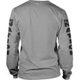 thumbnail image 2 of Millionaire Mentality RN4L Skull Off Shirt Grey Long Sleeve T-Shirt Size Small, 2 of 3