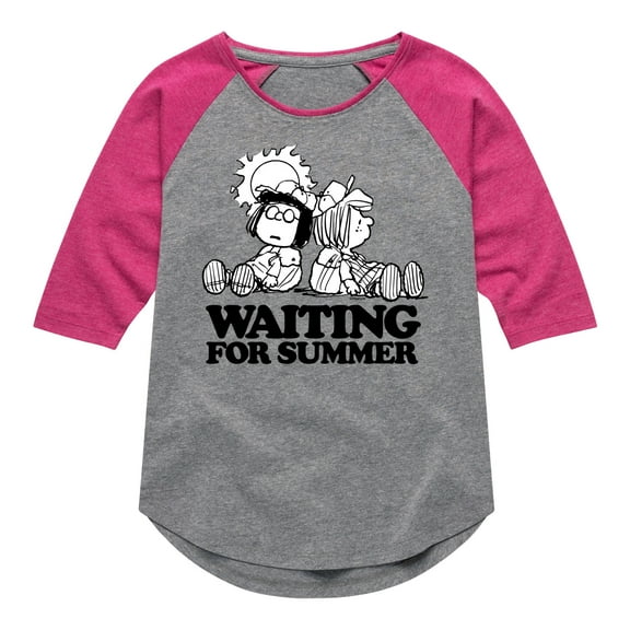 Peanuts - Marcie & Peppermint Patty - Waiting for Summer Dazed - Toddler & Youth Short Sleeve Graphic T-Shirt