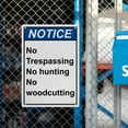 thumbnail image 6 of Industrial Caution Sign No Trespassing Sign (No Trespassing No hunting No woodcutting) 8 in" x 12 in" UV Resistant Indoor Outdoor Workplace Industrial Caution Warning Sign, 6 of 7