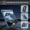 thumbnail image 6 of Fintie Case for iPad Pro 11-inch M4 Chip 2024 Release (Model Number: A2836/A2837/A3006), [Tuatara Magic Ring] 360 Degree Rotating Grip Stand Rugged Cover with Screen Protector & Pencil Holder, Black, 6 of 9