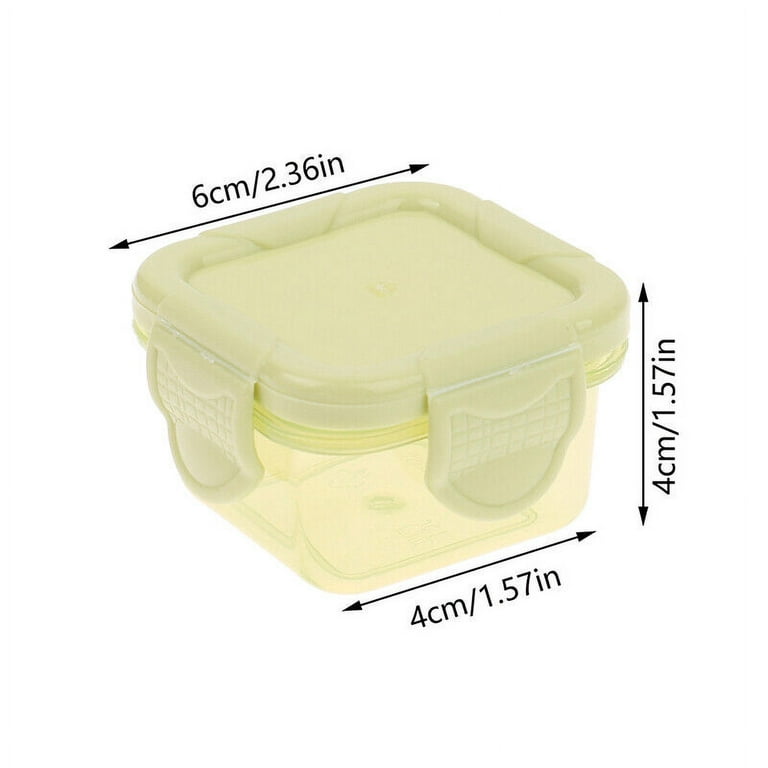 4pcs 60ml Mini Sauce Box, Reusable Leak-proof Dishwasher Safe