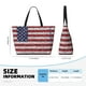 thumbnail image 4 of Fotbe America Flag Glitter Bolsa de Viaje para Playa - Resistente al Agua, Bolsa Tote de Gran Capacidad y Ligera con 7 Bolsillos para Mujeres y Hombres, 4 of 7