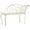 Antique white, variant on vidaXL Patio Chaise Lounge Outdoor Garden Bench with Backrest Steel Antique