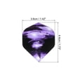 thumbnail image 2 of Unique Bargains Standard Dart Flights, 30 Pack Flights Storm Pattern, Purple, 2 of 5