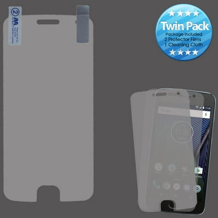For Motorola Moto X / G5 Plus Clear Screen Protector Film Guard Twin