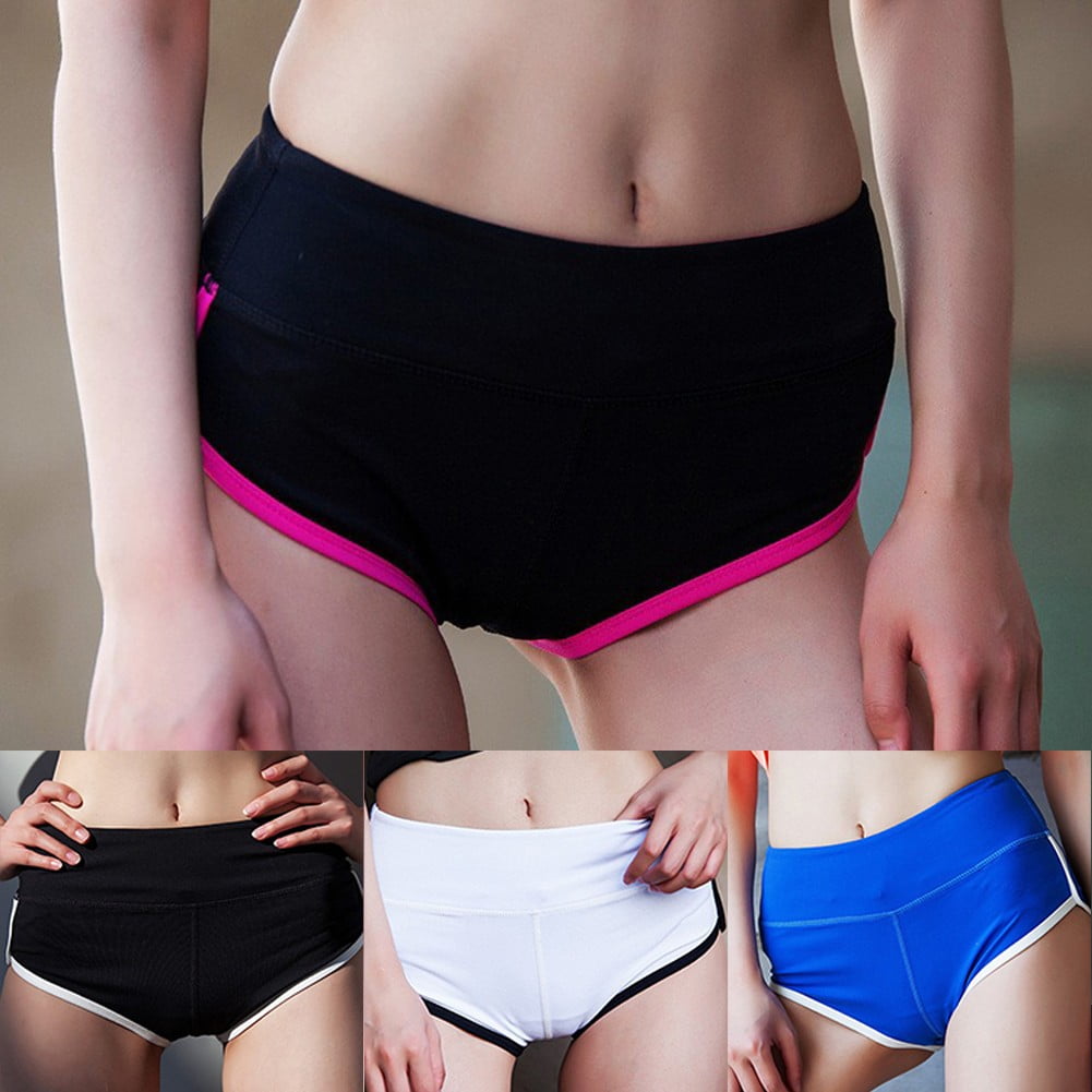 Women S Casual Sports Gym Yoga Shorts Stretch Running Fitness Workout Hot Pants Walmart