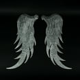 thumbnail image 5 of Zeckos Pair of Galvanized Metal Angel Wings Wall Art Home Decor, 5 of 7