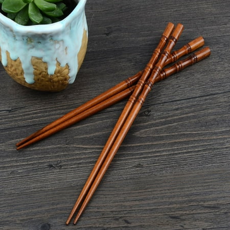 

Kitchen Decor 2 Pairs Creative Natural Handmade Wood Chopsticks Gift Tableware Chopsticks Kitchen Gadgets
