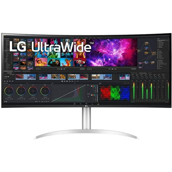 LG 40" 5K2K WUHD Curved Nano IPS UltraWide Monitor with Thunderbolt 3, 5120x2160, Silver, 40WP95C-W