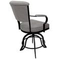thumbnail image 2 of Miami Swivel Counter Stool 26" - A Base - Portwood Ash Fabric - Black Metal, 2 of 2