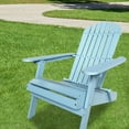 thumbnail image 7 of Adirondack Chair Lawn Chair Folding Adirondack Chair Patio Chairs Outdoor Chairs Patio Seating Fire Pit Chairs Wood Chairs for Adults Yard Garden w/Natural Finish - Brown, 7 of 7