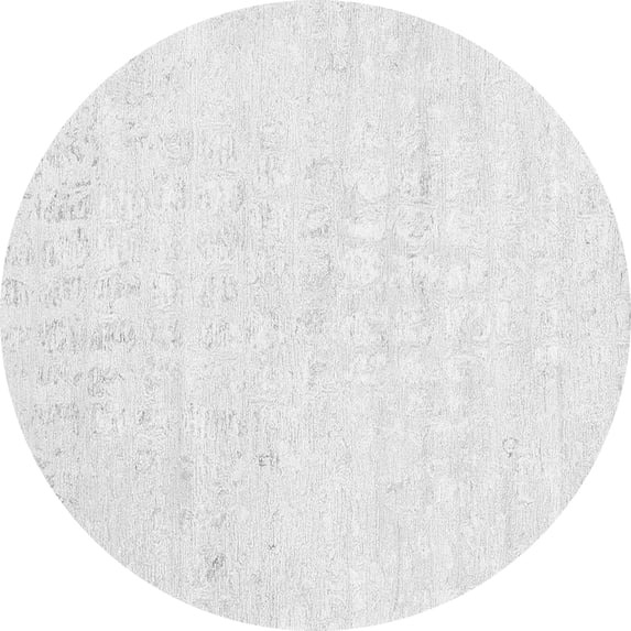 Ahgly Company Indoor Round Abstract Gray Contemporary Area Rugs, 5' Round