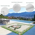 thumbnail image 3 of Spring Easter Outdoor Rug for Patio/Deck/Porch, Non-Slip Large Area Rug 6 x 9 Ft, Easter Eggs Bunny Truck Botanical Burlap Indoor Outdoor Rugs Washable Area Rugs, Reversible Camping Rug Carpet Runner, 3 of 8