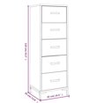thumbnail image 4 of vidaXL Commode 42x35x110 cm Pin Massif, 4 of 4