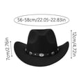 thumbnail image 4 of sususu Cowboy Hat for Men Western Wide Brim Hat with Metallic Accents – Adjustable Cotton-Blend for Daily Wear,Outdoor,Travel Pink, 4 of 4