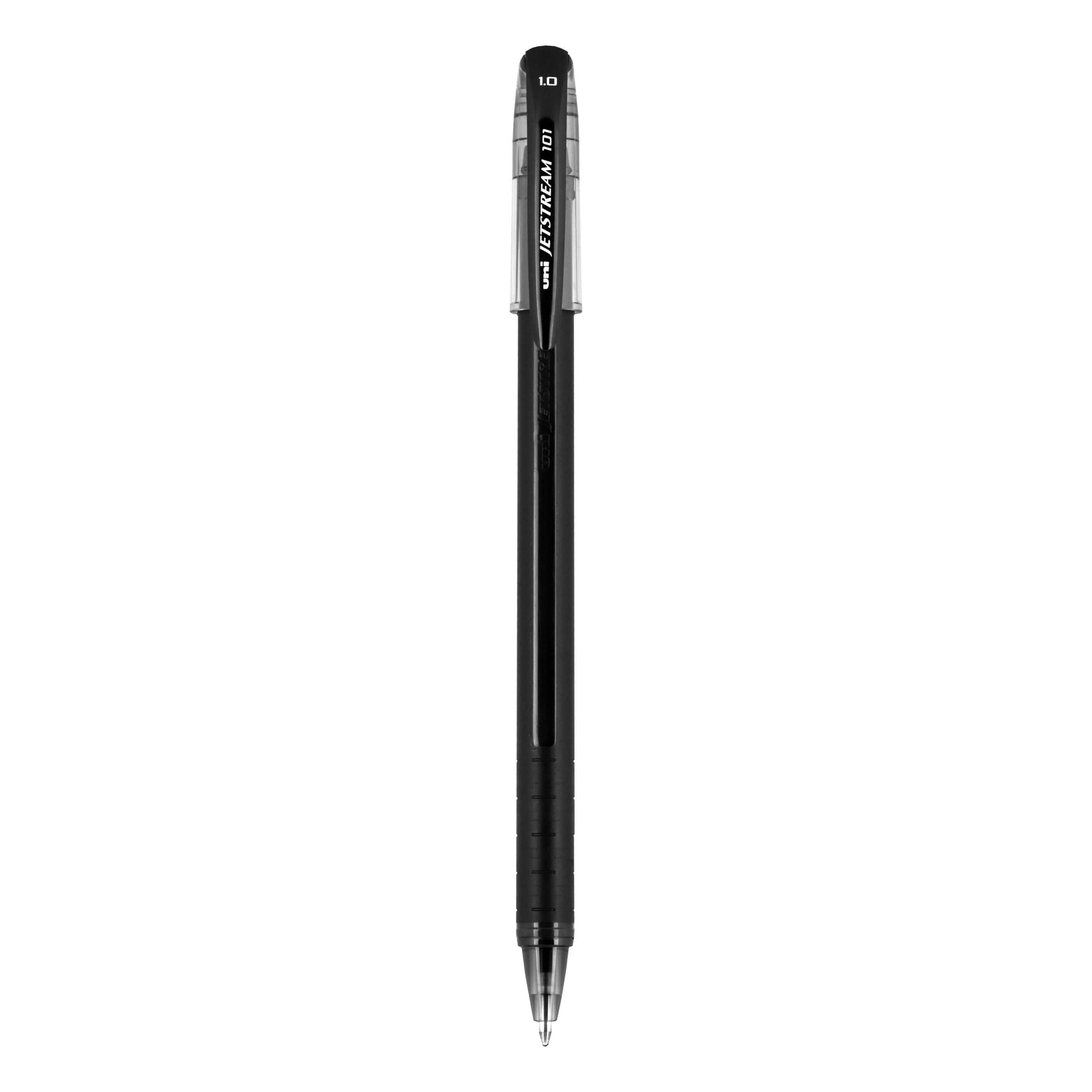 NEW Uniball Jetstream RT Pack of 12 Black 1.0mm Bold Point Rollerball Pen 