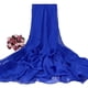 thumbnail image 1 of Qarigey Elegante y hermoso mantón de bufanda de noche de gasa para diversas ocasiones, chales y abrigos largos Accesorios de disfraces azul real, 1 of 6