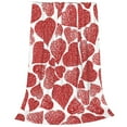 thumbnail image 2 of Bingfone Hearts Print Flannel Fleece Blanket Throw Blanket For Bed,Sofa,Couch,Travel,Camping(50"X40"), 2 of 9