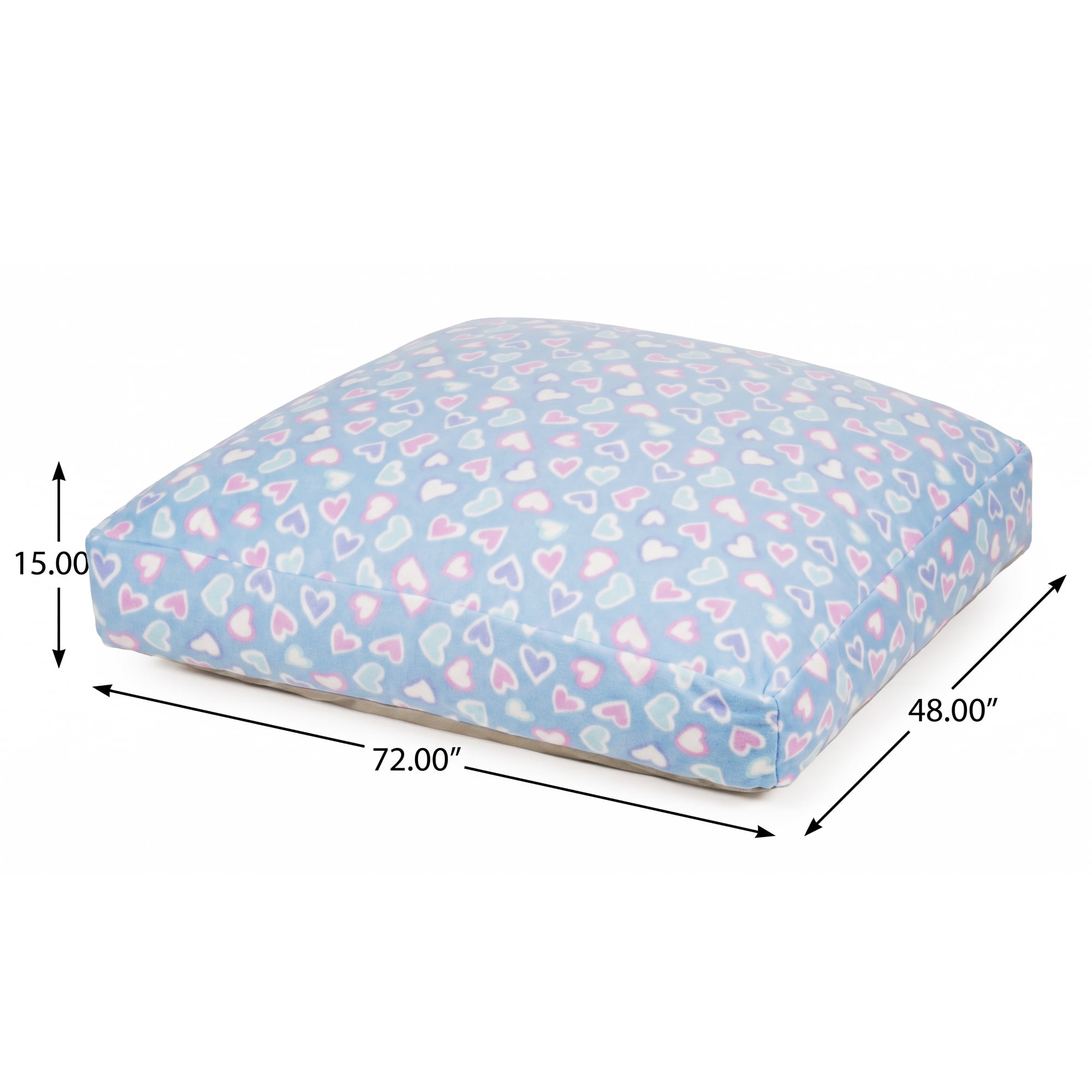 Sensory Crash Pad for Kids & Adults,Soft Landing Crash Mat with Foam Blocks,Removable and Washable Cover,Non-Slip Bottom for Jumping, Relaxing & Play,48" x 72"
