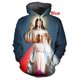 thumbnail image 3 of Sudadera con capucha con estampado 3D de la Santísima Virgen María y Jesús, fe, amor, esperanza, para hombres y mujeres, sudadera de manga larga, ropa para hombre, 3 of 5