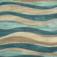 thumbnail image 7 of Mainstays Geometric Blue Brown Waves Indoor Entryway Area Rug, 1'8"x2'10", 7 of 7