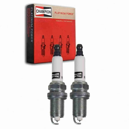 2 pc Champion 3720 Platinum Spark Plugs for RC12PMCB3 Ignition Wire Secondary Fits select: 2008-2014 DODGE AVENGER, 2004-2006 TOYOTA SCION