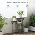 thumbnail image 4 of Spaco Decorative Flower Display Holder with Ceramic Top for Patio, Flower Pot Stand for Planter Corner Garden Balcony Patio, 4 of 7