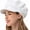 White, variant on Womens Newsboy Cap Summer Beret Cap- 8 Panels Cabbie Hat- Octagonal Visor Cap for Women Girls Ladies